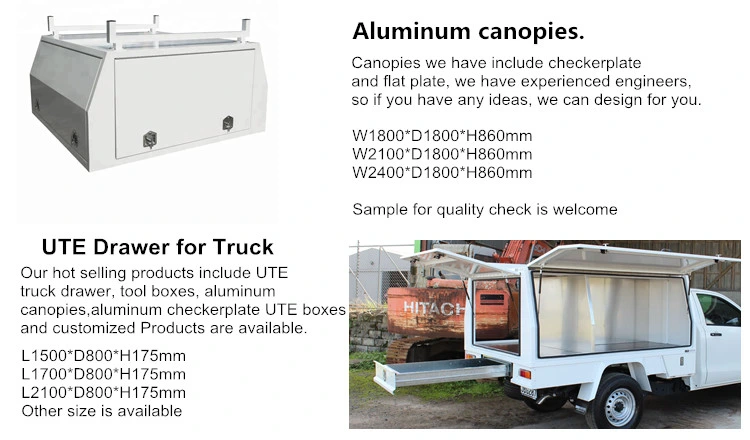 Custom Galvanized Sheet Under Ute Tray Tool Box Trundle Drawer Ute Storage Tool Box